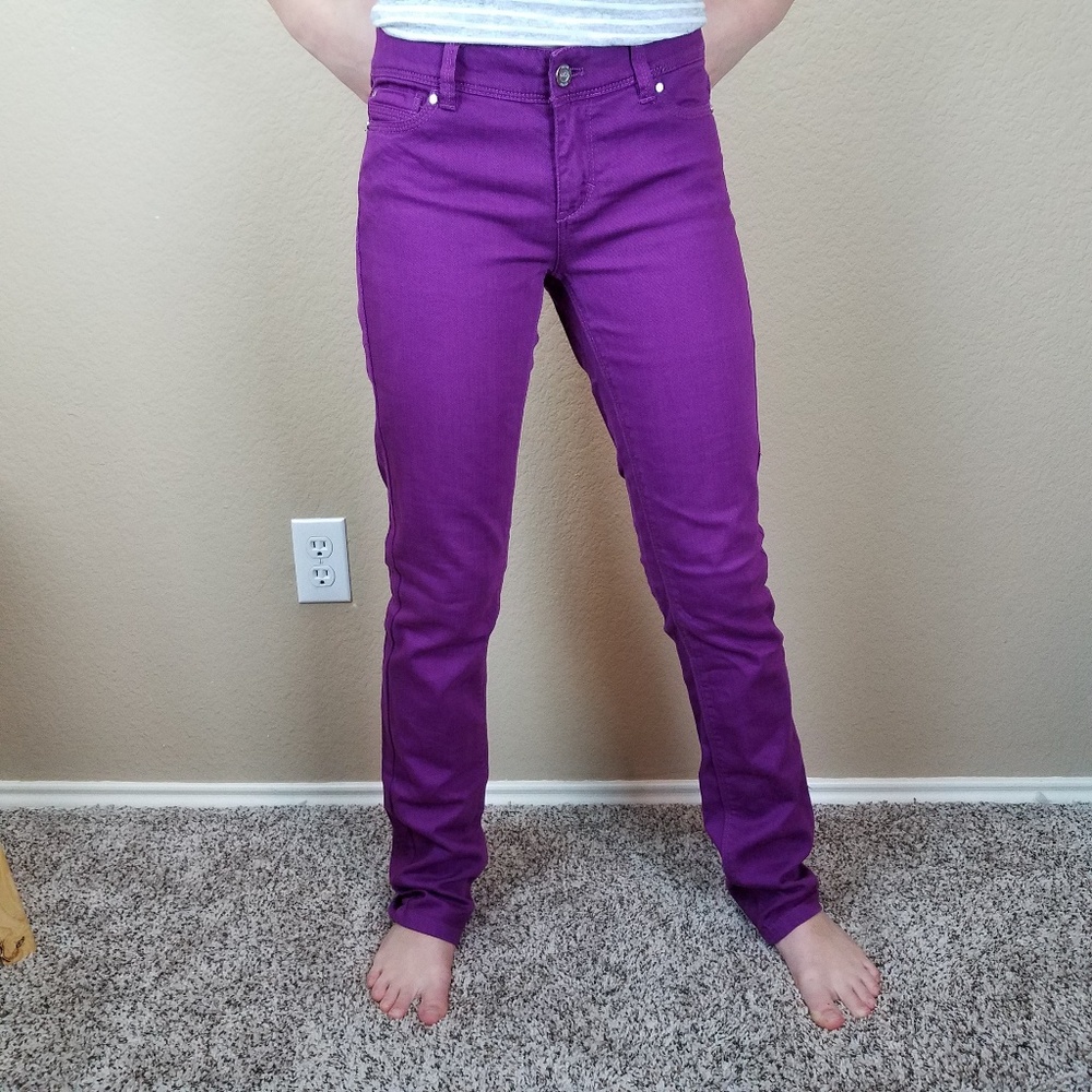 WHBM purple Jean's sz 0